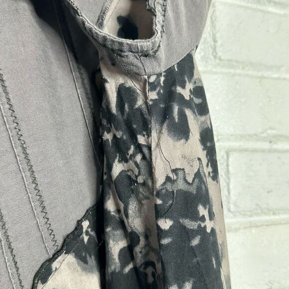 Peacock Ways Linen Lagenlook Tunic Top Dress Cotton size Large - Picture 6 of 9